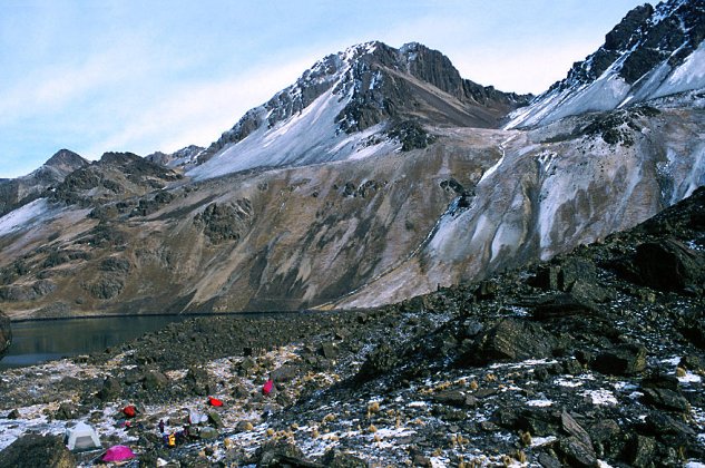 Condoriri-Gruppe: Basislager und Austria Hill