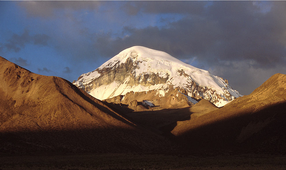 Nevado Sajama vom Dorf Sajama aus gesehen